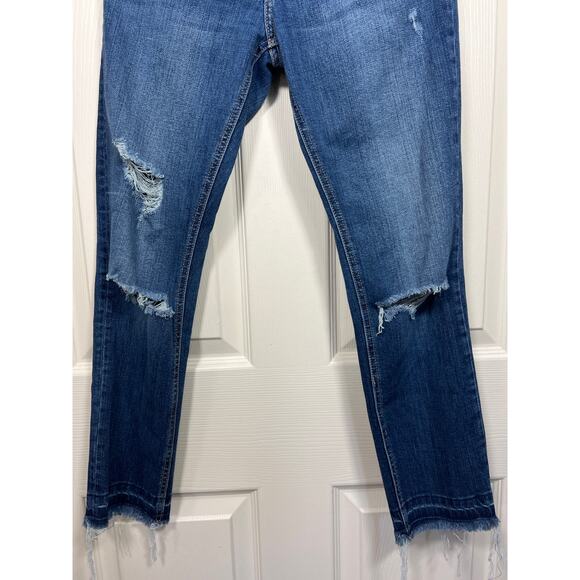 Current Elliot Straight Leg Denim Jean Limitless Destroy Released Hem Capsule - Picture 4 of 11